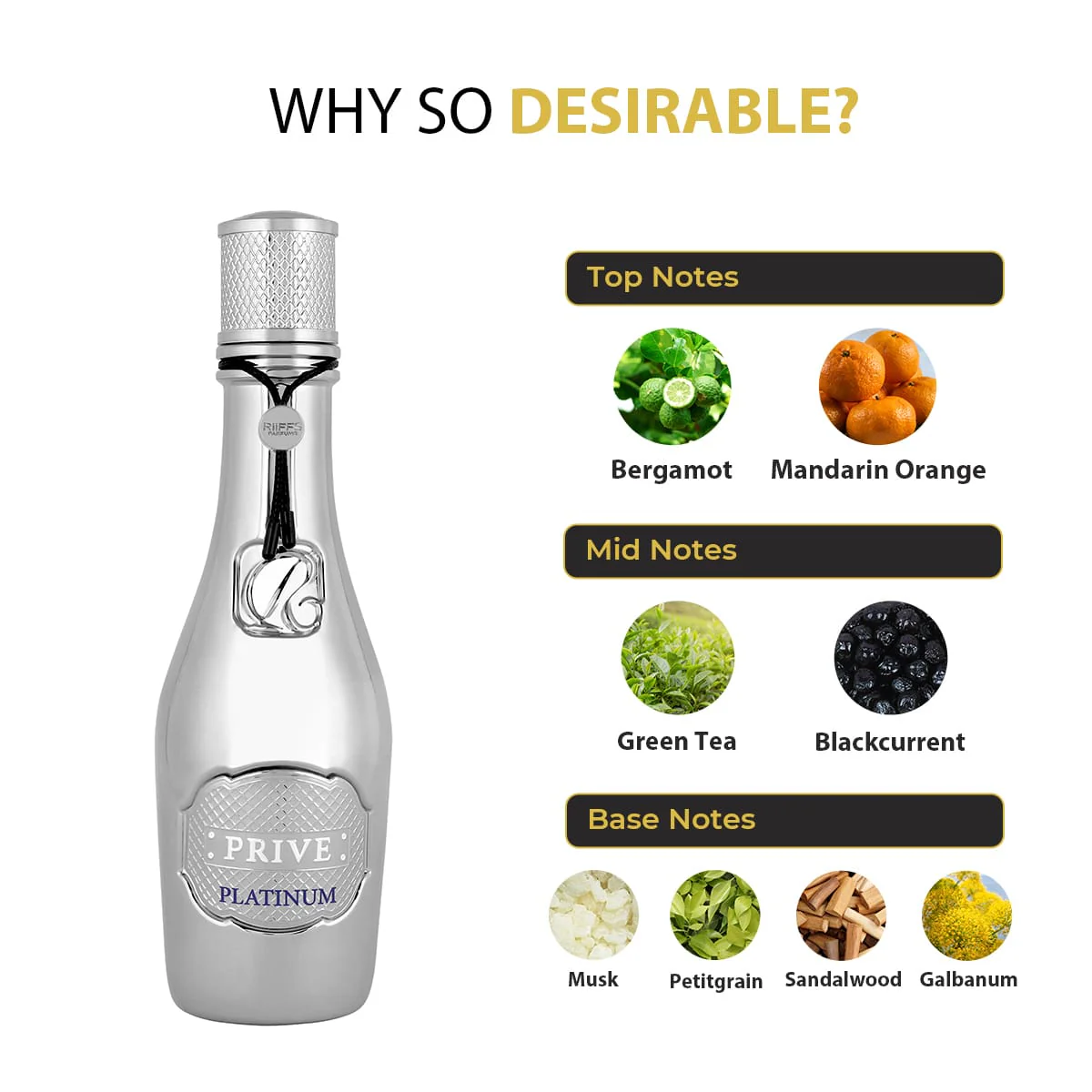 Prive Platinum 100ml EDP By Riiffs